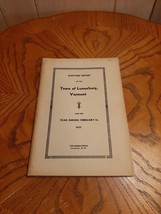 LUNENBURG VERMONT VT Town Report 1935 Birth Death Marriage Genealogy His... - $6.79