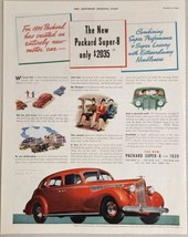 1938 Print Ad 1939 Packard Super-8 Four-Door Red Touring Sedan Detroit,Michigan - £17.97 GBP