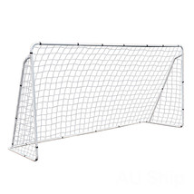 12 X 6&#39; Soccer Goal Weather-Resistant Net Powder Coated Steel Frame With... - £87.27 GBP