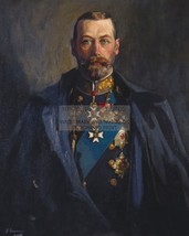 King George V Of Great Britain In Military Uniform Painting 8X10 Photo - £8.46 GBP