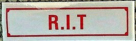 R API D Intervention Team Highly Reflective R.I.T. Decal - 1 1/4&quot; X 4 1/4&quot; - - $2.72