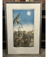 The Flying Machine~Charles Klabunde~Limited Edition Color Etching Print~... - $371.25