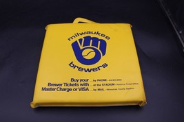 Vintage Milwaukee Brewers Baseball Stadium Seat Cushion 1980&#39;s Wisconsin WI - £7.76 GBP