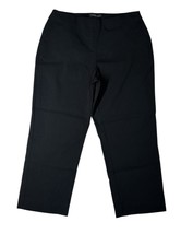Style &amp; Co Solid Black Pull On Elastic Waist Capri Pants with Stretch Si... - $17.81
