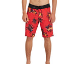 Volcom Men&#39;s Lido Print Mod 20 Board Shorts in Carmine Red-Size 32 - $34.99