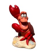 Disney Store Sabastian Crab The Little Mermaid Ceramic Figure 3 1/4&quot; Fig... - £9.50 GBP