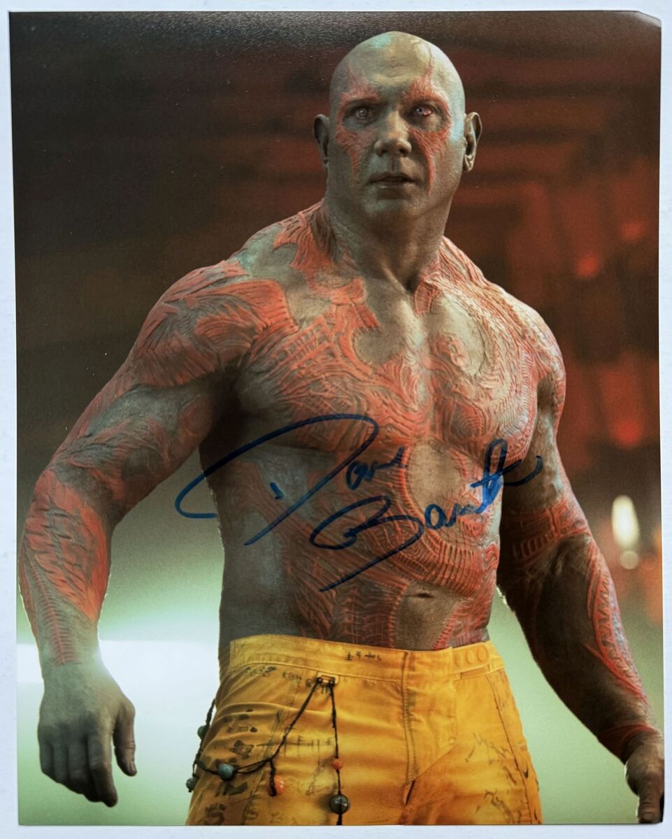 Dave Batista Autographed &quot;Guardians of the Galaxy&quot; Glossy 8x10 Photo - $39.00