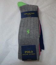 Men&#39;s Polo Ralph Lauren 3 pack Pair socks 10-13 custom fit 8439PK grey p... - £17.22 GBP