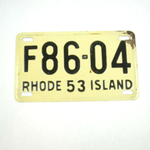 Vintage 1953 Wheaties Cereal Rhode Island Metal Bicycle License Plate F8... - £7.97 GBP