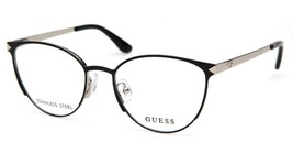 New Guess Gu 2665 001 Black Eyeglasses Glasses Frame 51-17-135 B42mm - $83.29