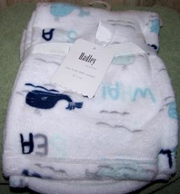 HADLEY White with Whales Blanket 30&quot; x 40&quot; NWT - $8.79