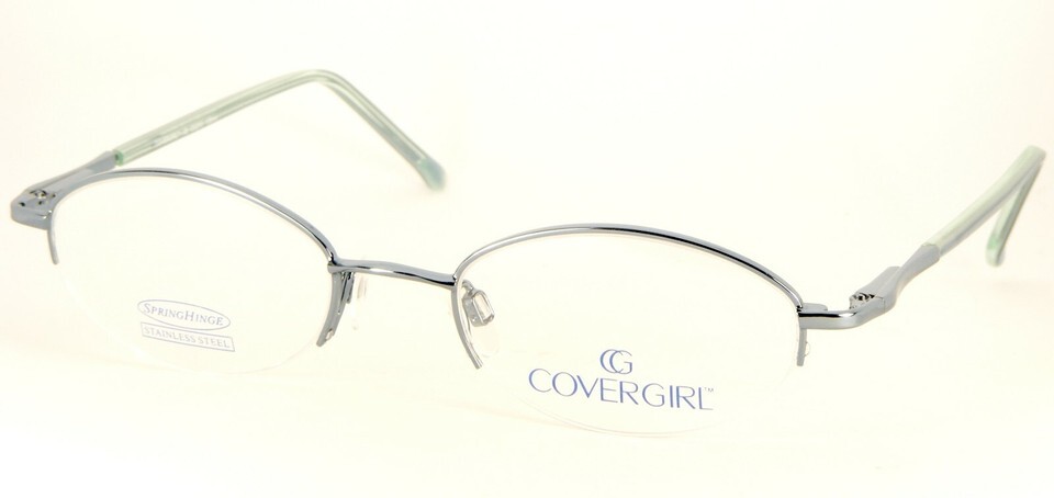 NEW COVERGIRL CG215 346 BLUE EYEGLASSES GLASSES METAL FRAME CG-215 48-19... - $19.80