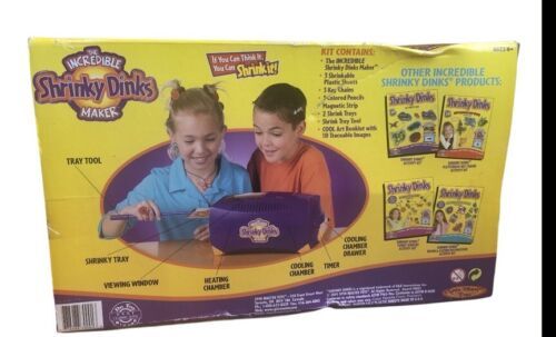 The Incredible Shrinky Dinks Maker - Brand New 2001 Vintage Box Dent See... - $50.49
