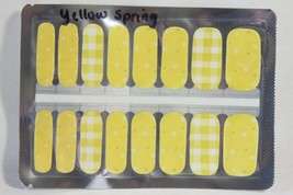 Nail Polish Strips (new) YELLOW SPRING - BRIGHT SUMMER FUN -16 STRIPS - £8.54 GBP
