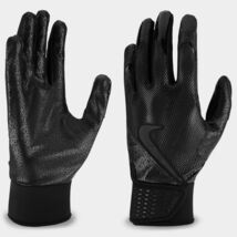 Nike Alpha Batting Gloves Mens Large Black on Black Diamond Baseball - $26.49