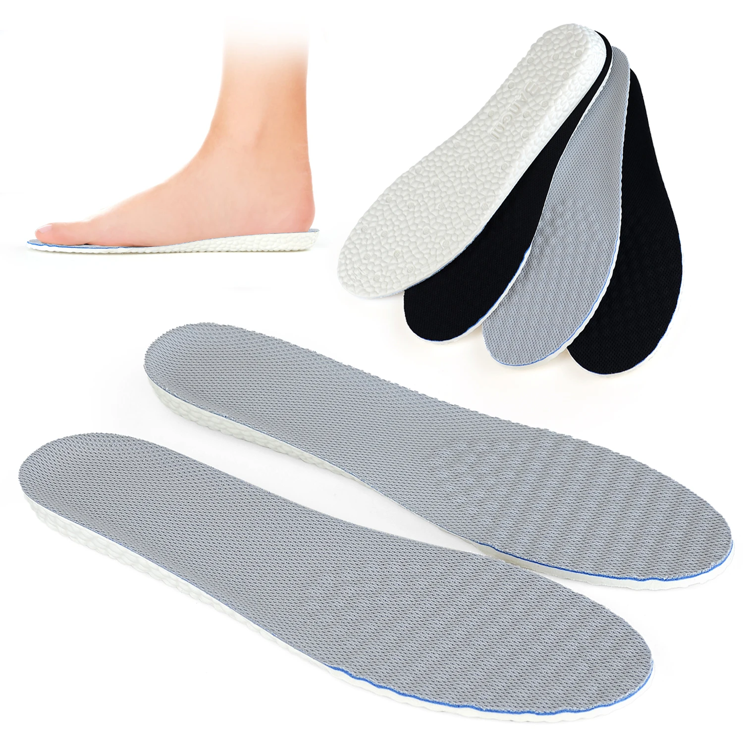 Ultra Thin Invisible Height Increase Insoles with  Comfortable Memory Foam Insol - £114.06 GBP