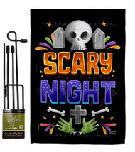 Scary Night - Impressions Decorative Metal Garden Pole Flag Set GS137296-BO - £23.95 GBP