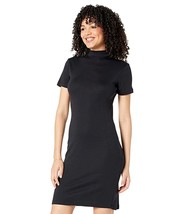 Three Dots Short Sleeve Mock Neck Dress, Size Medium - £38.77 GBP