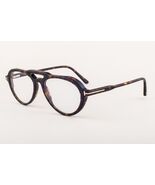 Tom Ford 5760 052 Dark Havana / Blue Block Eyeglasses + Brown Clip on Le... - $331.55