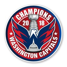 Washington Capitals 2018 Stanley Cup Champions Round Decal / Sticker Die cut (R) - £2.75 GBP+