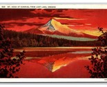 Mount Hood At Sunrise From Lost Lake Oregon OR UNP WB Postcard Z10 - £2.28 GBP