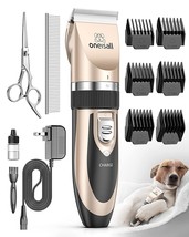 oneisall Dog Shaver Clippers Kit Low Noise Rechargeable Cordless Electric Quiet - £34.63 GBP