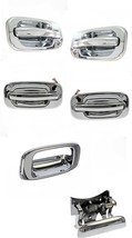 Outside Door Handles For Chevy Silverado Crew Cab 2002 With Tailgate Chrome - $140.21