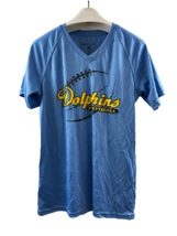 Holloway Mujer Delfines Fútbol Camiseta Manga Corta, Azul - Mediano - £10.28 GBP