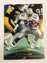 1995 Pinnacle #247 Emmitt Smith Dallas Cowboys Checklist NFL Football Card - £0.95 GBP