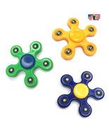 Five Arm Quinary Flower Fidget Spinner Plastic Kid Toy Metal Ball Fast Spin - £4.73 GBP
