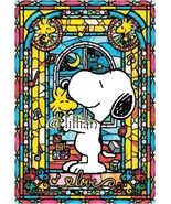 Stained Glass Art *SNOOPY &amp; WOODSTOCK* Cross Stitch Pattern - £3.95 GBP