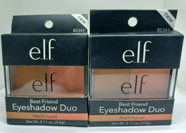 Lot of 2 E.L.F. Best Friend Eyeshadow Duo Peach Squad #85343  - £10.02 GBP