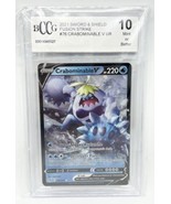 2021 Pokemon Crabominable V 076/264 Fusion Strike Sword &amp; Shield BCCG 10 - $18.04