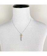 Honeycomb Charm with Bronze Bee Necklace - Handmade By The Azure Rose - $258.33 MXN