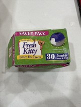 30 Count Fresh Kitty Litter Box Liners Super Thick Durable Easy Clean up... - $11.64