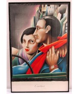 Original 1985 Cartier Joailliers Watch Art Deco Advertising Poster Framed - €283,91 EUR