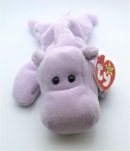 TY Beanie Babie Happy The Hippo 9 inches DOB 2/25/1994 - £6.24 GBP