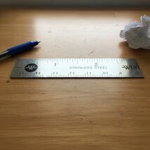 6 Inch Flexible Precision Stainless Steel Ruler with Non-Slip Cork Backing - $6.60 CAD