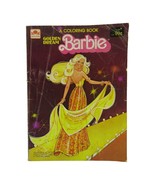 Golden Dream Barbie Coloring Book 1982 Golden Mattel Vintage 36 Page Som... - $17.19