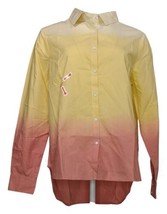 Skinnygirl Carlee Ombré Button-Down Top (LIMONCELLO/PERFECT Peach, Large) 743758 - £17.02 GBP