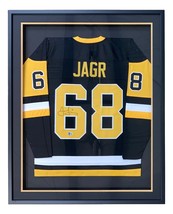 Jaromir Jagr Signed Framed Custom Black Pro-Style Hockey Jersey BAS ITP - £348.91 GBP