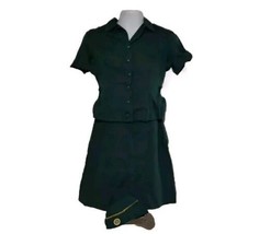 Vintage 1960’s Authentic Girl Scout Uniform Outfit Shirt Skirt Hat Ohio - $31.49