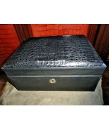 Brizard  The &quot;Airflow&quot; Cigar Humidor - Black Caiman  30 / 40 Count NIB - $11,943.91 MXN