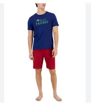Club Room Blue Red FELIZ NAVIDAD Pajama Short Set Christmas Choose Size - $317.76 MXN