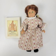 American Girl Mini Doll Felicity Merriman 6&quot; Rose Garden Dress Book Included - £35.25 GBP