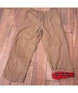 Haband’s Ice House sz 38L 38 L mens Flannel Lined Slacks Pants TAN KHAKI... - $527.73 MXN