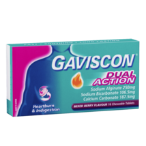 Gaviscon Dual Action 16 Chewable Tablets – Mixed Berry - $70.92
