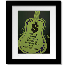 Money by Pink Floyd - Classic Rock Lyric Artwork Print, Poster, Canvas or Plaque - £15.02 GBP+