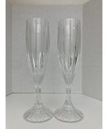 2 Mikasa PARK LANE Crystal Champagne Flutes 8 5/8&quot;H - $44.55