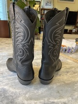 Sanders Handcrafted in Mexico all leather Cowboy boots in Black men’s 9.5 D image 5